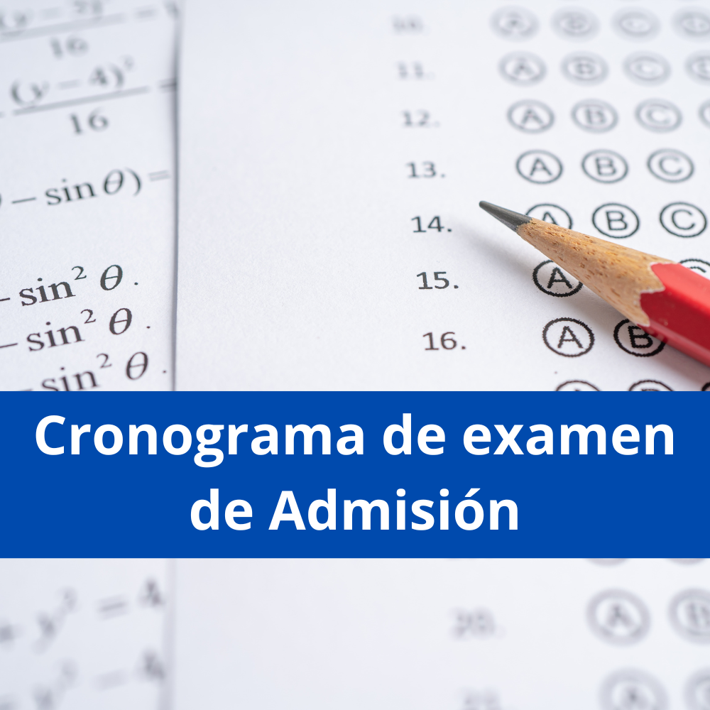 Cronograma del Examen de Admisión - IESTP MAGDA PORTAL CIENEGUILLA